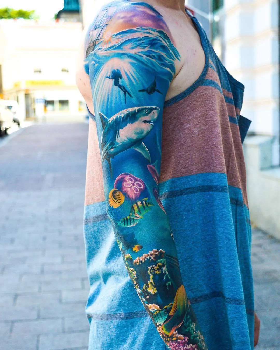 Tattoo artist Martin Sj&ouml;berg, color and black&grey authors surrealistic realistic tattoo | Sweden