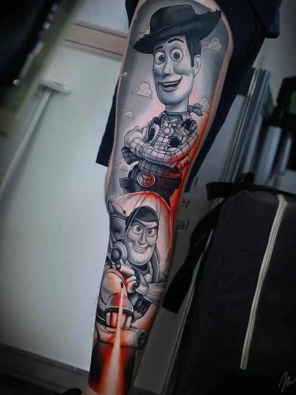 black and grey realism tattoo on full sleeve #26465 | Tattoo Artist Michael Cloutier
