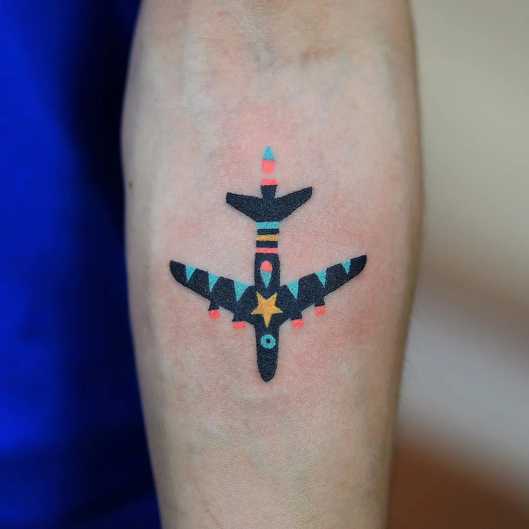 Tattoo artist Zzizziboy, color handpoke tattoo, authors style | Korea