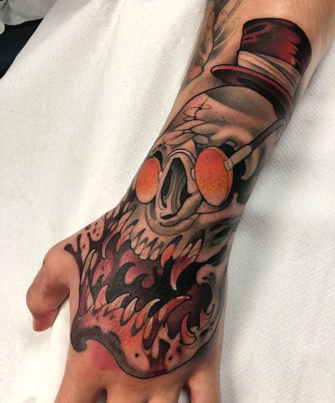 Tattoo artist MOSH, color neo traditional oriental tattoo by individual design | Barcelona, Spain
