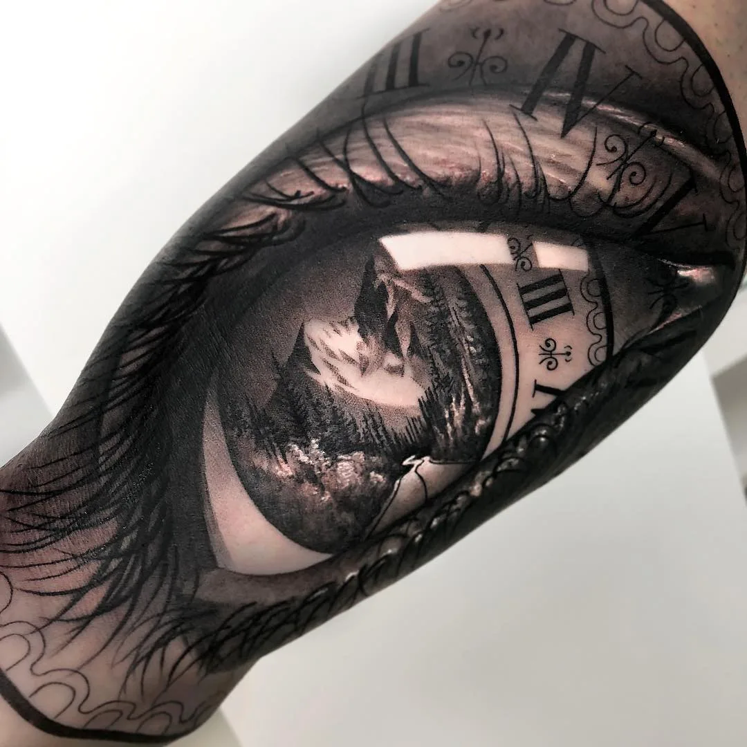 Artista di tatuaggi Matias Noble, ritratto nero e grigio realistico, Noble Art Gallery | Valencia, Spagna