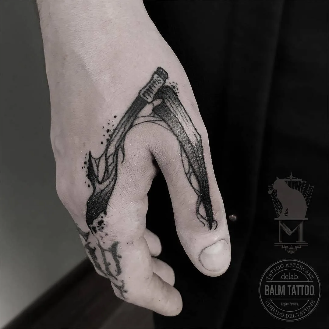 Tattoo artist Maurycy Szymczak, authors blackwork sketch tattoo | Poland