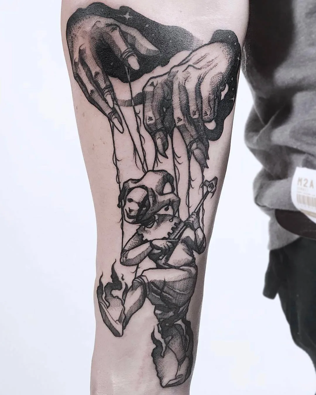 Tattoo artist Maurycy Szymczak, authors blackwork sketch tattoo | Poland