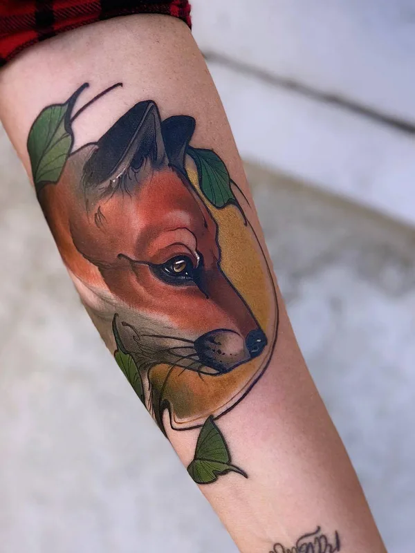color illustrative 纹身 在 forearm #26772 | 纹身师 Matt Tischler