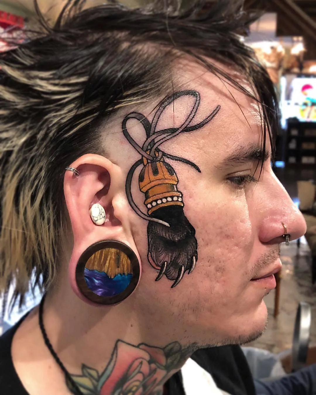 Artista de tatuagem Friedrich &Uuml;bler, nova escola de tatuagem de rosto e cabeça | Alemanha
