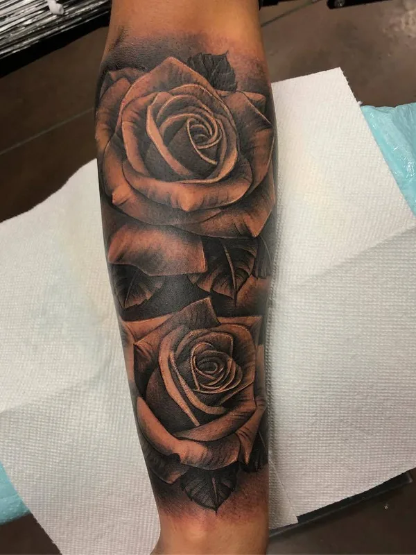 black and grey realism Tatuaggio su forearm #26891 | Tatuatore Brian Gonzales