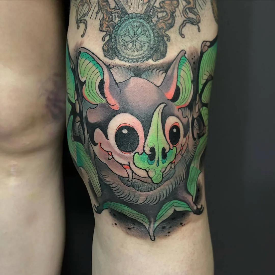 Tattoo artist MOSH, color neo traditional oriental tattoo by individual design | Barcelona, Spain