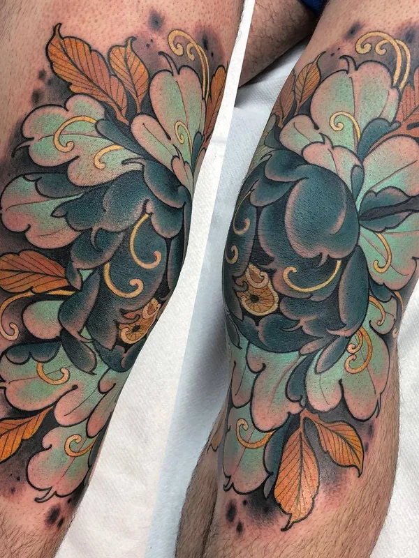 color japanese Tatuagem em knee #26957 | Tatuador MOSH