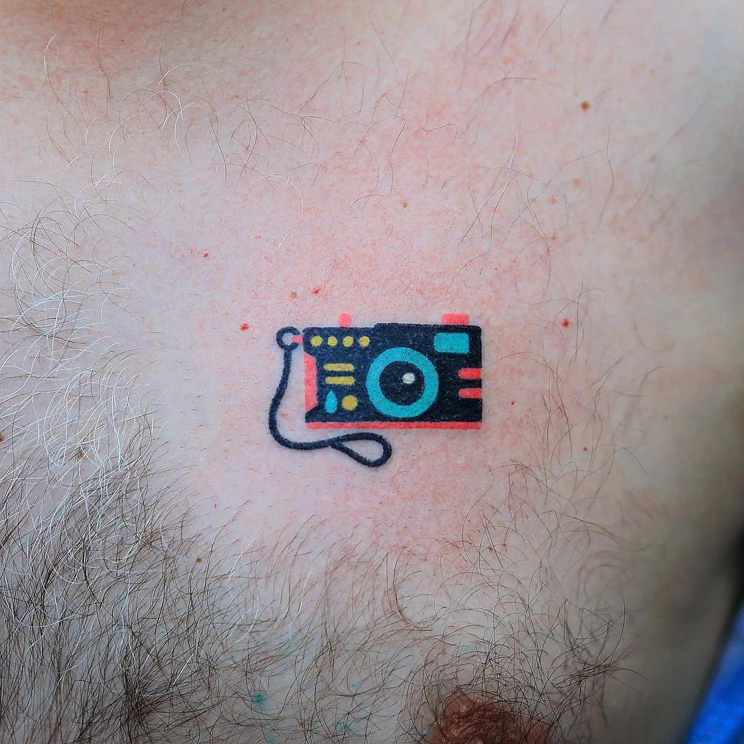 Tattoo artist Zzizziboy, color handpoke tattoo, authors style | Korea
