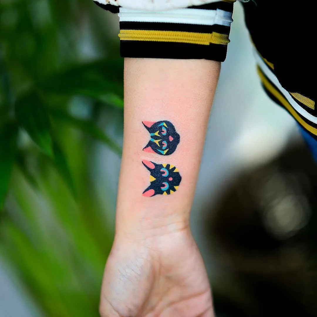 Artista del tattoo Zzizziboy, tattoo a mano in colore, stile dell'autore | Corea