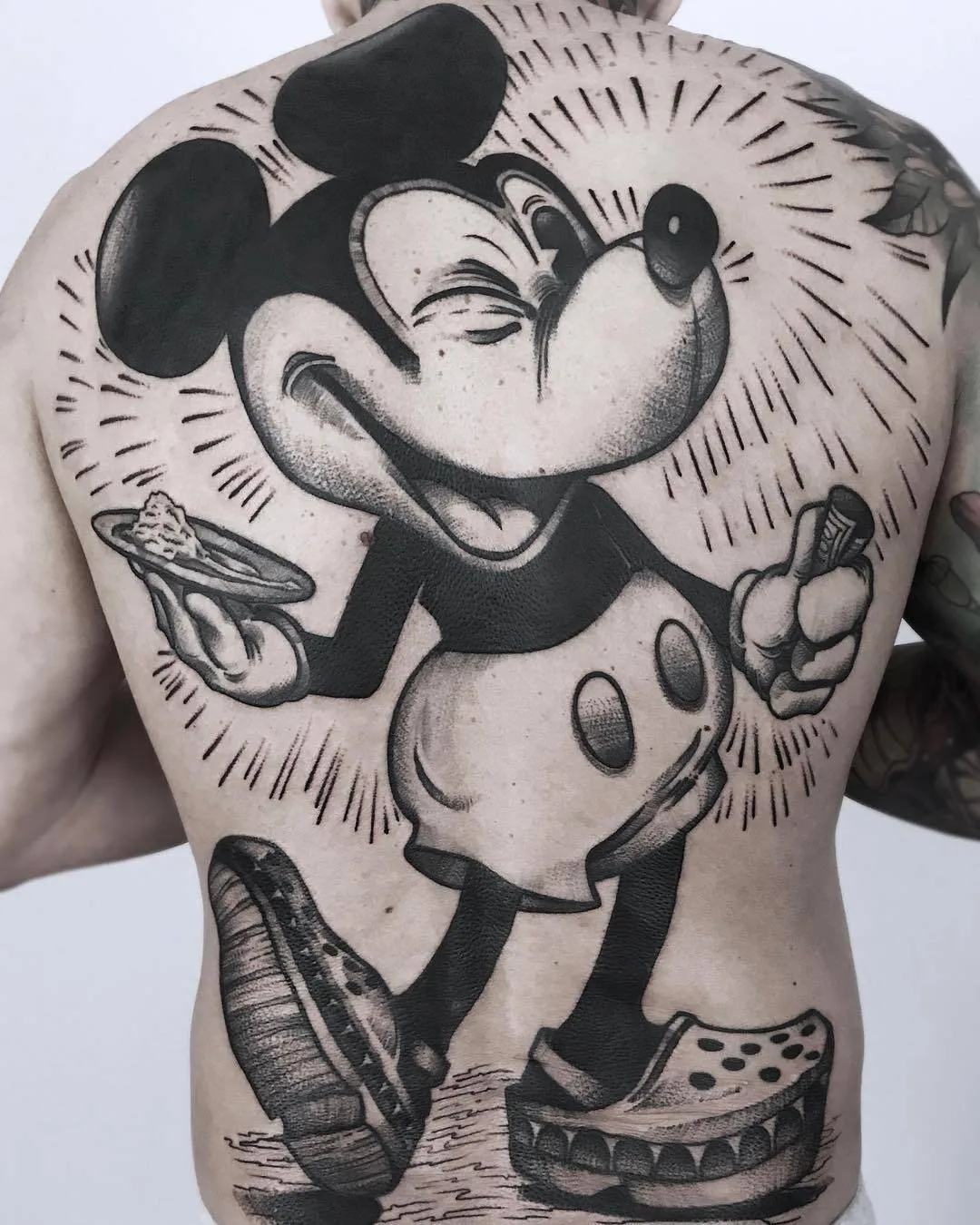 Tattoo artist Maurycy Szymczak, authors blackwork sketch tattoo | Poland