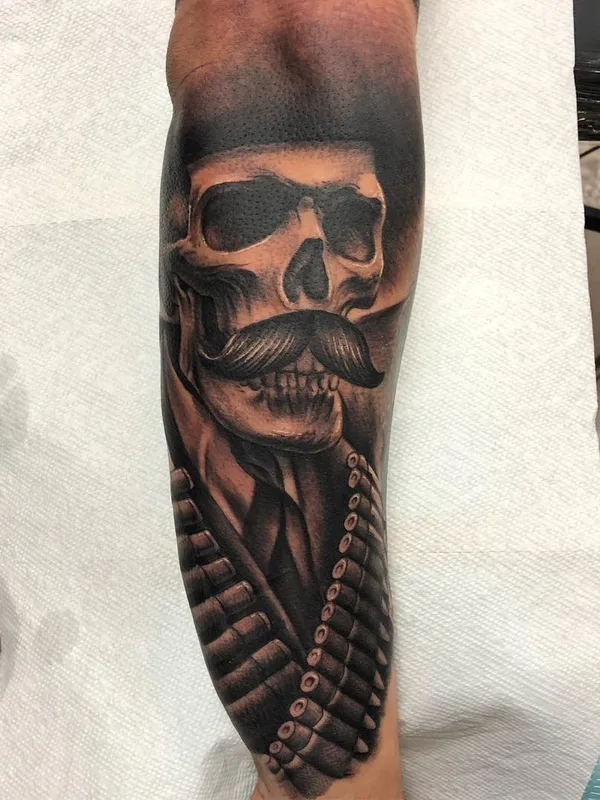 black and grey black and grey Tatuaggio su forearm #26896 | Tatuatore Brian Gonzales