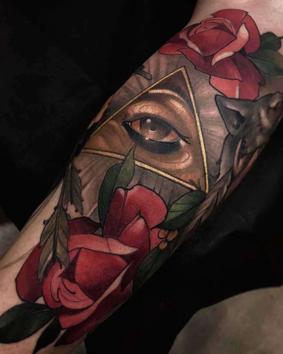 Tattoo artist Matt Tischler, authors style color neo traditional tattoo | USA
