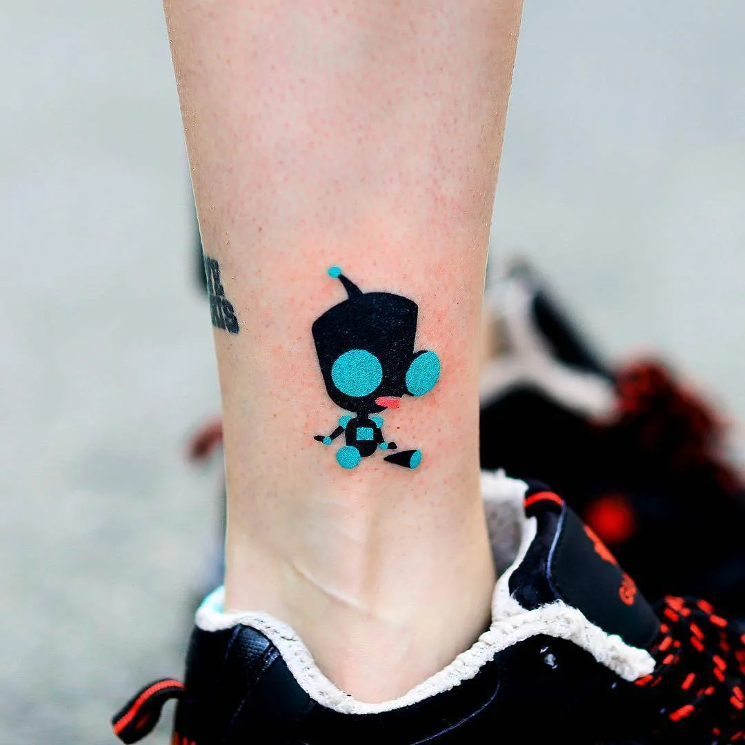 Tattoo artist Zzizziboy, color handpoke tattoo, authors style | Korea