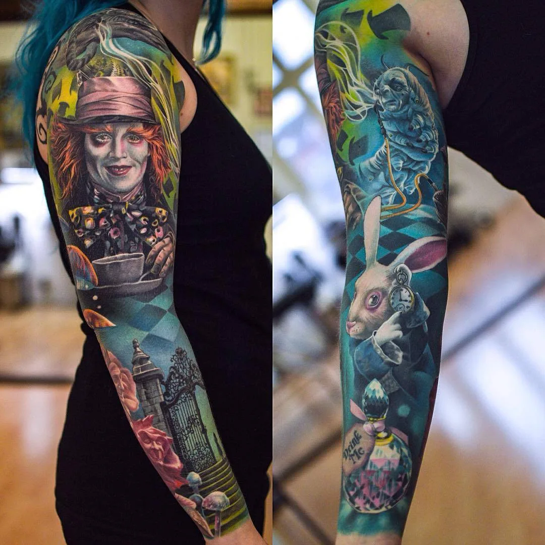 Tattoo artist Martin Sj&ouml;berg, color and black&grey authors surrealistic realistic tattoo | Sweden