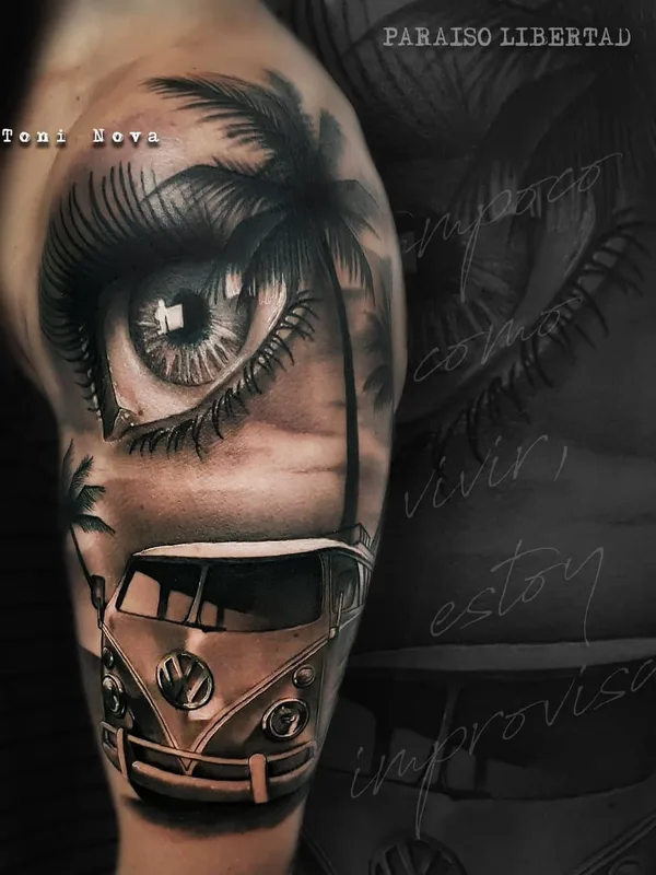 black and grey realism Tatuagem em shoulder #26985 | Tatuador Toni Nova