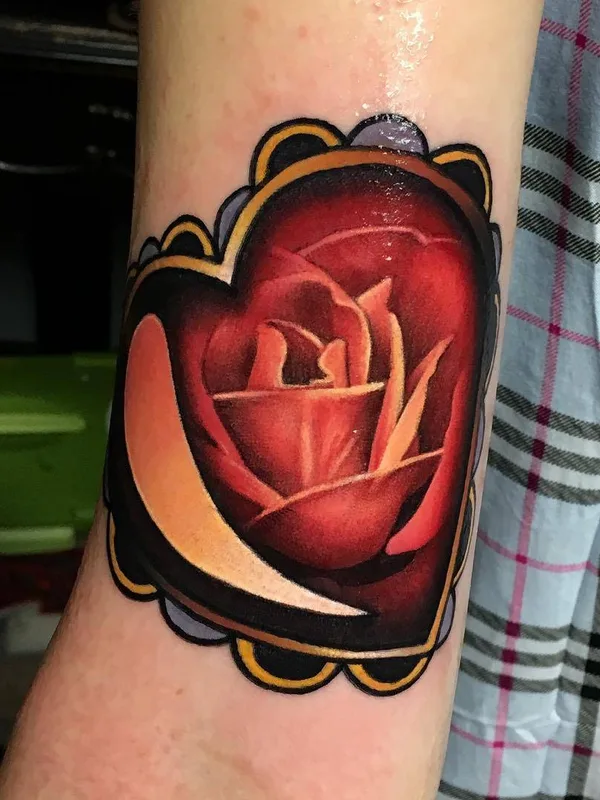 color neo traditional 纹身 在 forearm #26747 | 纹身师 John Yogi Barrett