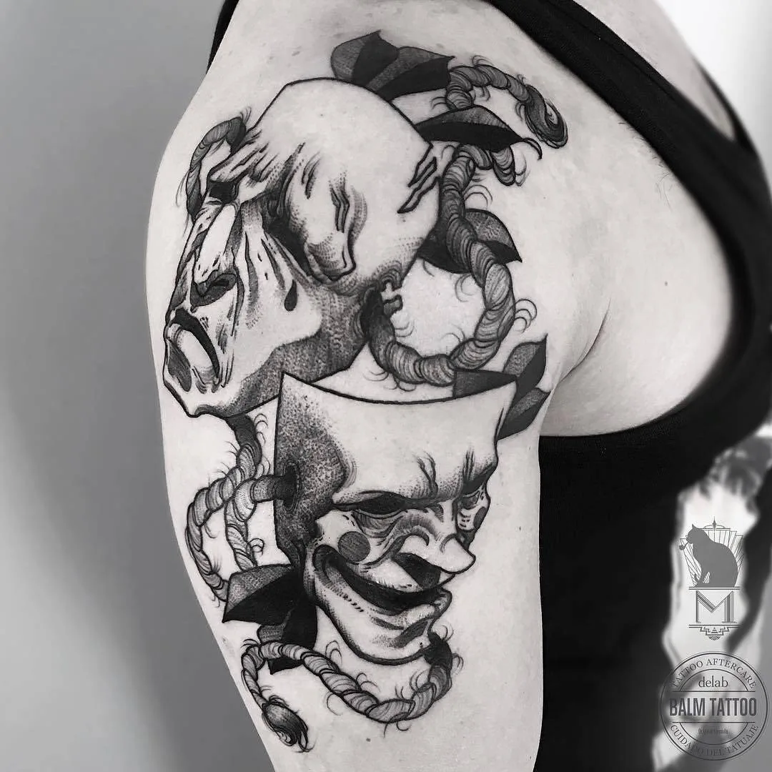 Tattoo artist Maurycy Szymczak, authors blackwork sketch tattoo | Poland