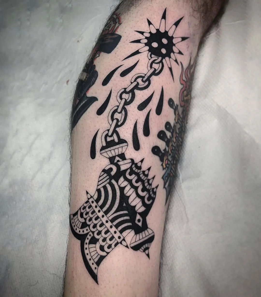 Artista di tatuaggi Luxiano 31, stile autore colore e nero, tradizionale, lettering | Messico