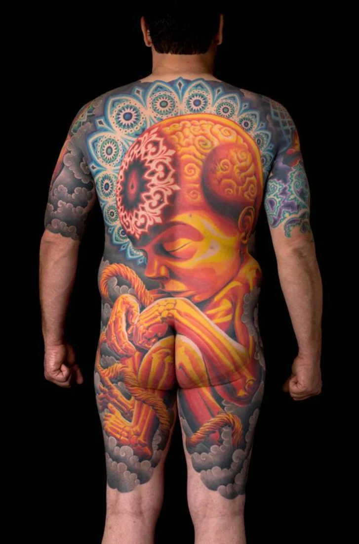 Adrian Lee's design tattoo
