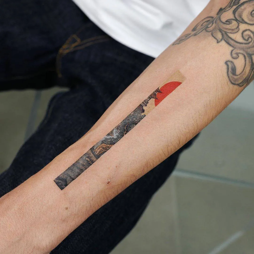 Тату мастер EQ tattoo, авторская акварельная восточная татуировка, Frame | Сеул, Корея
