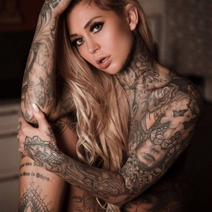 🔥 Горячие фото, портфолио модели  #34083 Тату модель Daniela Bittner