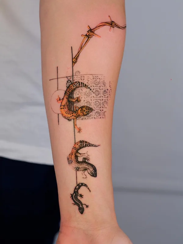 color illustrative 纹身 在 forearm #43583 | 纹身师 Ege Onat Gezer