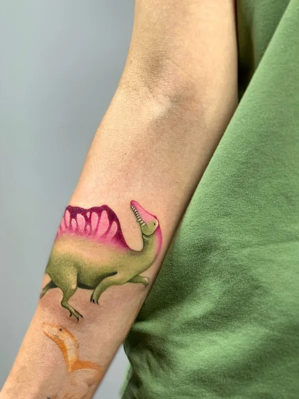 color illustrative tattoo on forearm #43599 | Tattoo Artist Даша Ебалотная