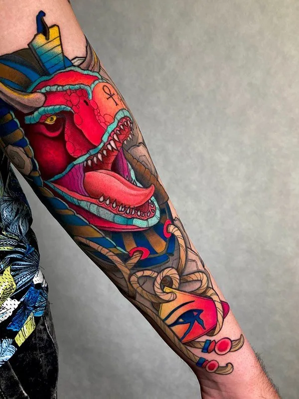 color neo traditional Tatuaggio su forearm #43627 | Tatuatore Павел Турбо