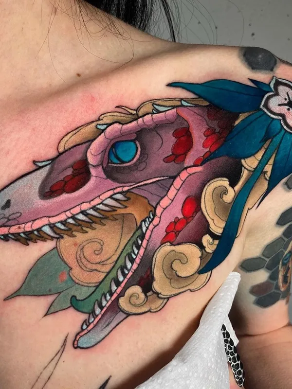 color japanese Tatuaggio su shoulder #43633 | Tatuatore Павел Турбо