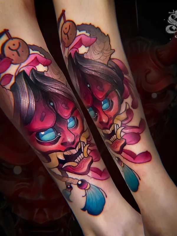 color japanese tatouage sur forearm #43663 | Artiste tatoueur Serenna Vortex