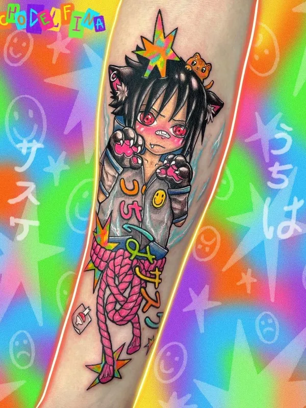 color anime Tatuaggio su forearm #43678 | Tatuatore Дельфина Норзова