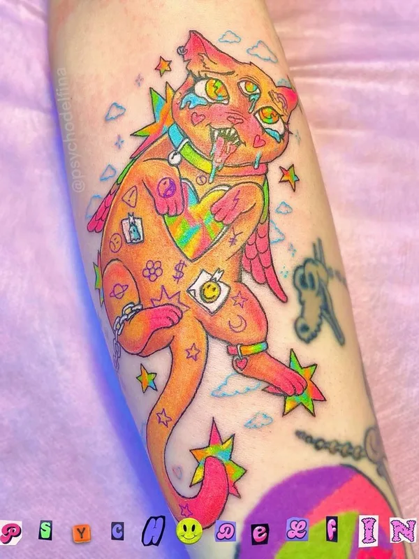 color illustrative Tatuaggio su forearm #43667 | Tatuatore Дельфина Норзова