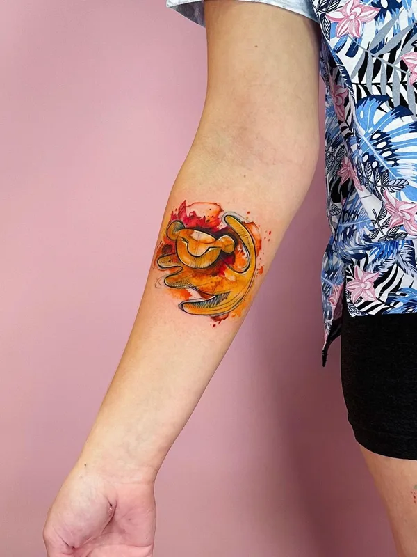 color watercolor татуировка на forearm #43754 | Тату мастер Дарья Бавер