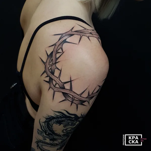 Neo Traditional tattoo by Tradislav in Moscow