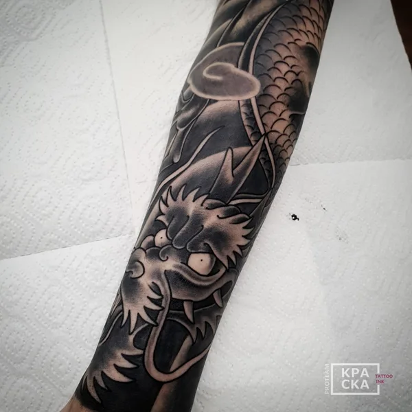 Neo Traditional tattoo by Tradislav in Moscow