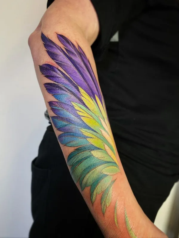 color watercolor татуировка на forearm #43796 | Тату мастер Ольга Королёва