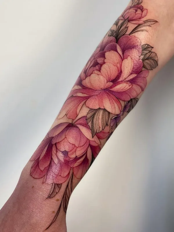 female color watercolor татуировка на forearm #43800 | Тату мастер Ольга Королёва