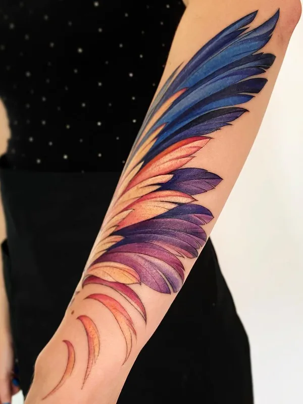 female color watercolor татуировка на forearm #43798 | Тату мастер Ольга Королёва