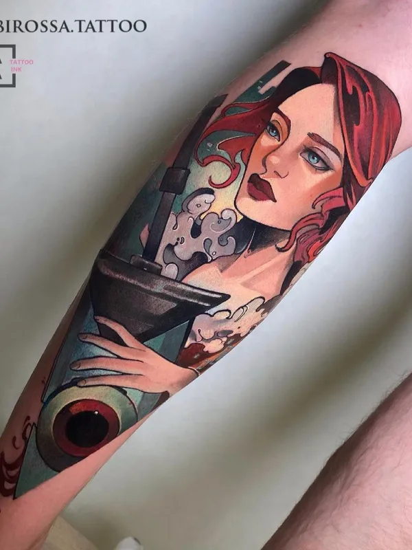 color illustrative Tatuaggio su forearm #43865 | Tatuatore Anna Kot