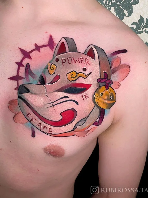 male color japanese Tatuaggio su chest #43858 | Tatuatore Anna Kot