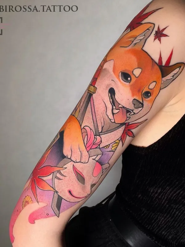 female color japanese Tatuaggio su forearm #43861 | Tatuatore Anna Kot
