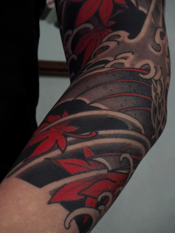 color japanese tattoo on forearm #43903 | Tattoo Artist Денис Фетисов