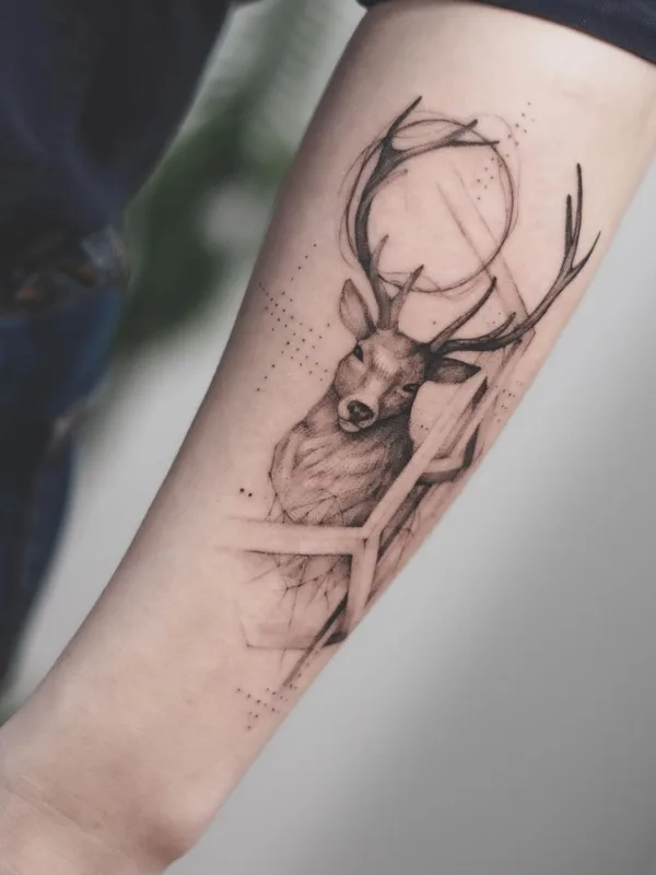 black and grey sketch tattoo auf forearm #43997 | Tätowierer Полина Тарасенко