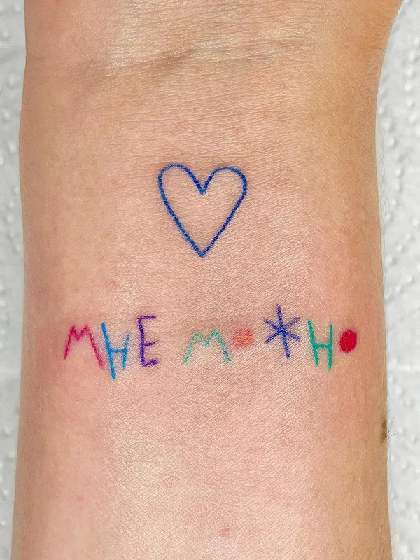 color linework 纹身 在 wrist #44032 | 纹身师 Liniyami tattoo