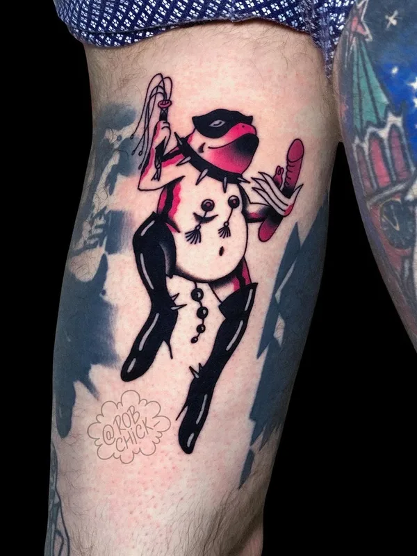 color neo traditional Tatuaggio su thigh #44044 | Tatuatore Роберт Роберт