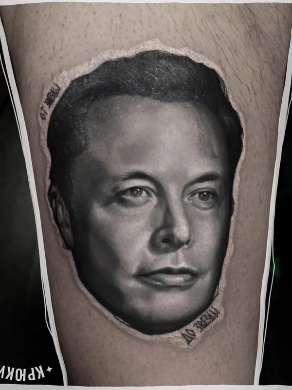 black and grey realism Tatuaggio su thigh #44102 | Tatuatore Олег Ключников