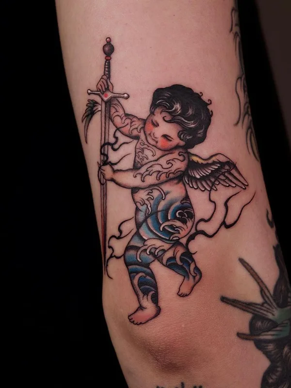 color neo traditional tattoo on forearm #44286 | Tattoo Artist Rohatattoo