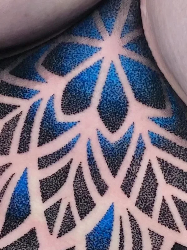 color geometric tattoo on shoulder #44504 | Tattoo Artist Kostik Dry