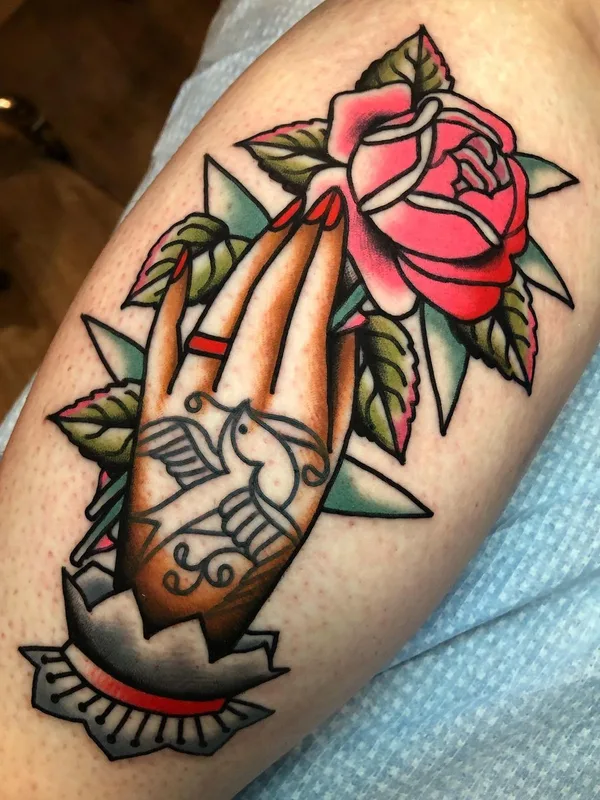 color traditional tatuaje en forearm #44540 | Tatuador Joe Mallard